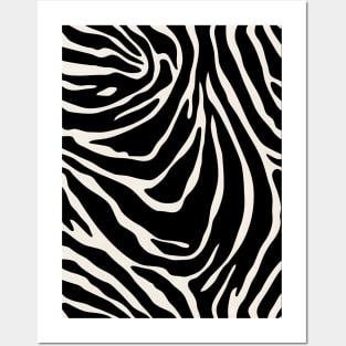 Zebra print pattern Posters and Art